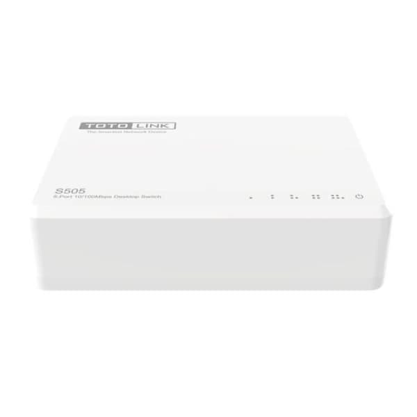 Totolink Switch S505-V5 5 portar 10/100 - 6952887403235 Vit