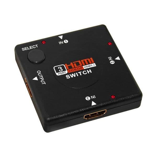 Yatek YK-0301C HDMI Switch - HD HDCP-kompatibel - 3 portar - Ingen strömförsörjning