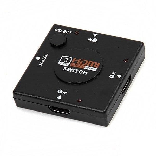 Yatek YK-0301C HDMI Switch - HD HDCP-kompatibel - 3 portar - Ingen strömförsörjning