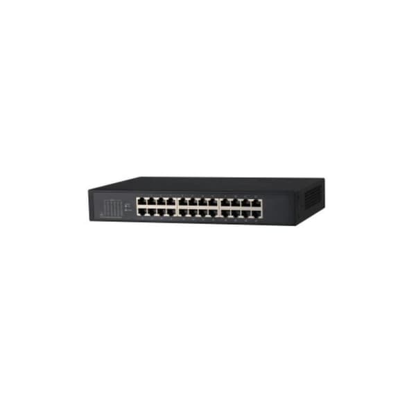 Switch icke administrerbar 24 portar - DH-PFS3024-24GT - Dahua Svart
