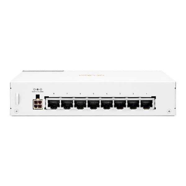 Commutator HPE Aruba Instant On 1430 8G - PoE 64W - 8 Gigabit-portar - Icke hanterad - Bord/Rack