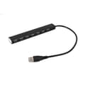 Miniatyrbild 2 av 4: GEMBIRD UHB-U2P7-04 USB 2.0 HUB &amp; KONCENTRATOR SVART