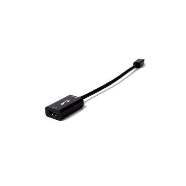 LMP-Mini-DisplayPort till HDMI-adapter (ljud och video), 4K, Mini-DP 1,2 (m) till HDMI 1,4b (f), svartMini-DisplayPort-adapter