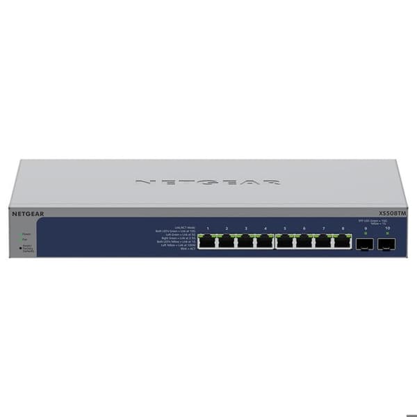 NETGEAR 8P 10G/MG Smart Switch Grå