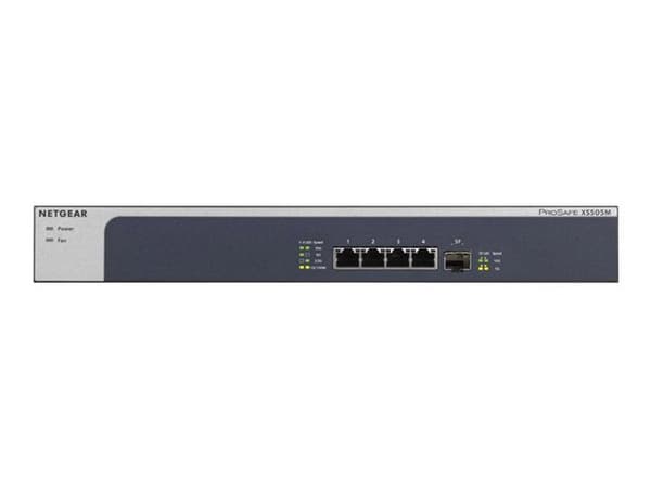 Switch icke hanterbar - NETGEAR - ProSAFE XS505M - 4 portar 10 Go - Metallchassi - Tyst