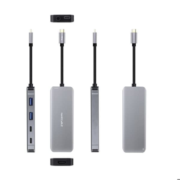 Märke Nanofil Model 16.10.1006 Funktioner - Hub: 1 x USB-C USB 3.2 hane till ena änden 2 x USB 3.0 Typ A hona till