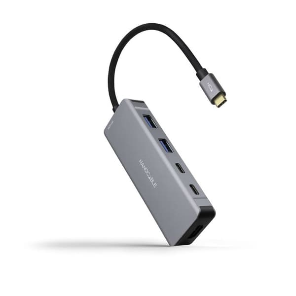 Märke Nanofil Model 16.10.1006 Funktioner - Hub: 1 x USB-C USB 3.2 hane till ena änden 2 x USB 3.0 Typ A hona till