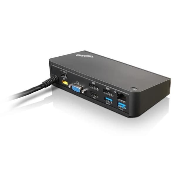 LENOVO 40A40090DK USB 3.0 (3.1 GEN 1) TYP-A SVART DOCKINGSSTATION