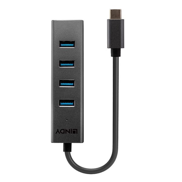 LINDY 4-PORTAR USB 3.2 TYP C HUB