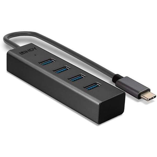 LINDY 4-PORTAR USB 3.2 TYP C HUB