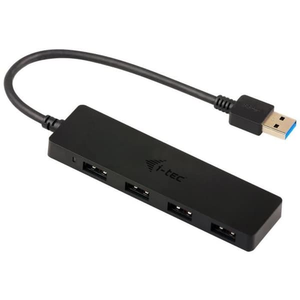 USB-hubb - I-TEC - U3HUB404 - 4x SuperSpeed USB 3.0 - USB 3.0-strömad - Överspänningsskydd
