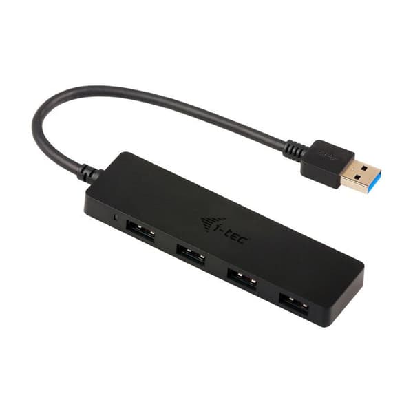 USB-hubb - I-TEC - U3HUB404 - 4x SuperSpeed USB 3.0 - USB 3.0-strömad - Överspänningsskydd