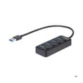 Miniatyrbild 2 av 3: USB 3.0-hubb - StarTech.com - 4 portar - Strömbrytare - UASP-stöd - Svart