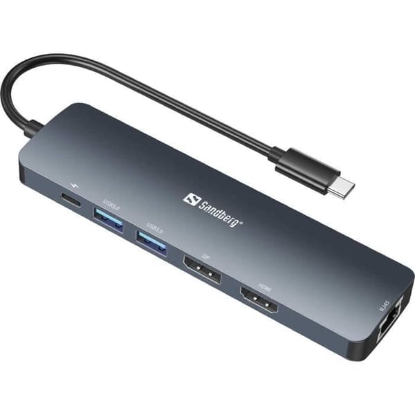 SANDBERG 136-43 HUB & KONCENTRATOR USB 3.2 GEN 1 (3.1 GEN 1) TYP-C G