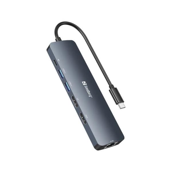 SANDBERG 136-43 HUB & KONCENTRATOR USB 3.2 GEN 1 (3.1 GEN 1) TYP-C G