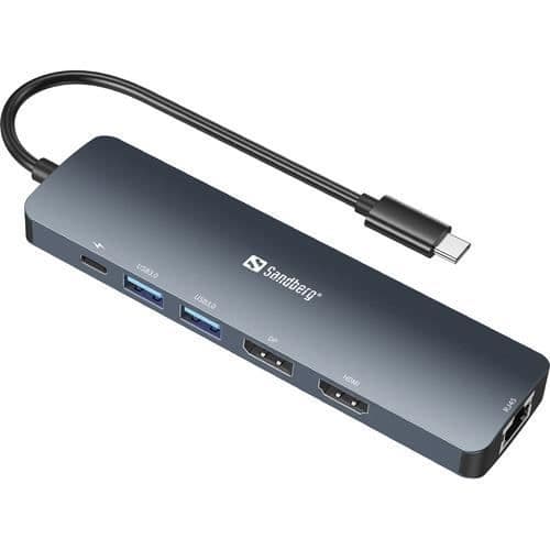 SANDBERG 136-43 HUB & KONCENTRATOR USB 3.2 GEN 1 (3.1 GEN 1) TYP-C G