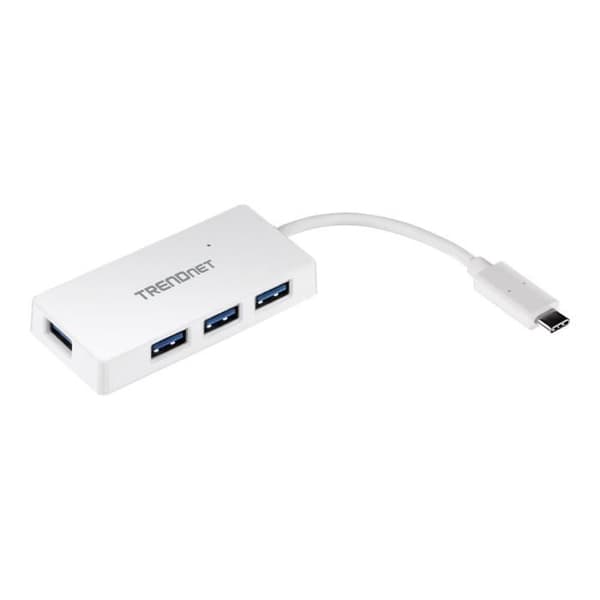 TRENDNET USB-hubb - USB typ C - Extern - 4 USB-portar totalt - 4 USB 3.0-portar
