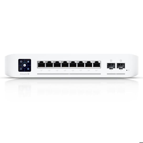 Switch - UBIQUITI - USW-ENTERPRISE-8-POE - PoE - 8 portar - Garanti 2 år Rostfritt stål