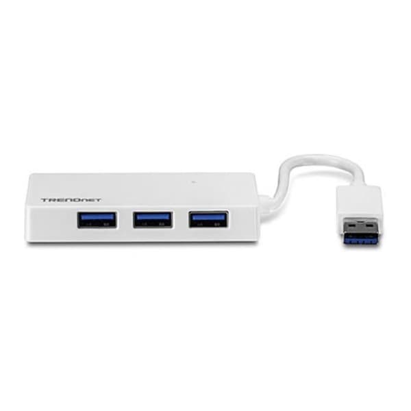 4-portars USB 3.0 Hub - TRENDNET TU3-H4E - USB-driven