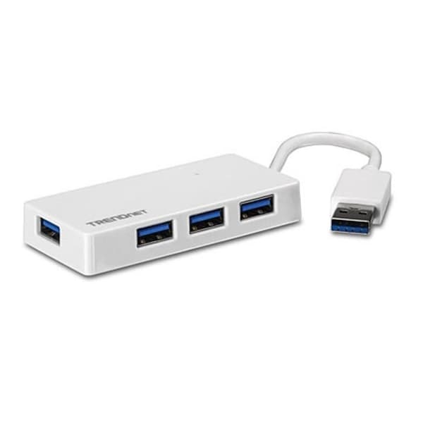 4-portars USB 3.0 Hub - TRENDNET TU3-H4E - USB-driven