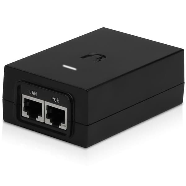Ubiquiti Strömförsörjning eller PoE-injektoradapter från Ubiquiti Networks modell POE-24-30W ISP på 24V 30W med 1.25A GIGA