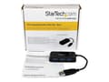 Miniatyrbild 2 av 3: USB 3.0-hub - StarTech - ST4300MINU3B - 4 portar - Inbyggd kabel - Svart