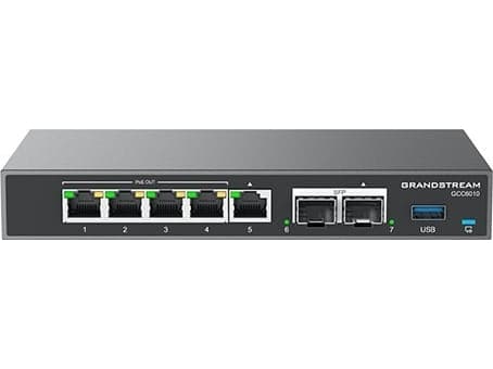 Grandstream GWN6000 Series GCC6010 - Reititin 5-porttinen kytkin / 2-porttinen SFP-kytkin - 1GbE, 2.5GbE - seinään kiinnitettävä