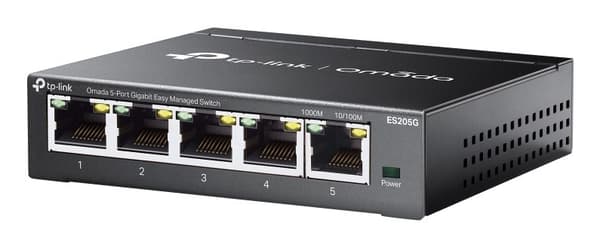TP-Link Omada ES205G netværksswitch Managed Gigabit Ethernet (10/100/1000) Sort