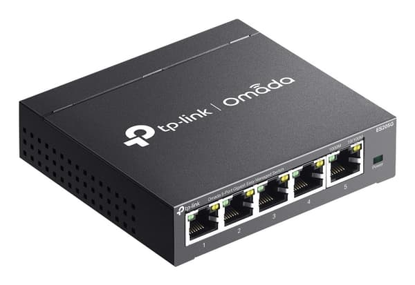TP-Link Omada ES205G netværksswitch Managed Gigabit Ethernet (10/100/1000) Sort