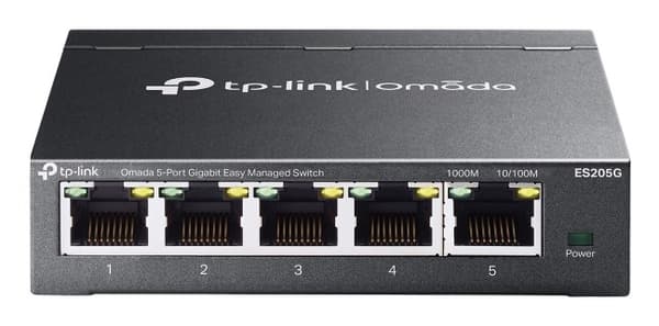 TP-Link Omada ES205G netværksswitch Managed Gigabit Ethernet (10/100/1000) Sort