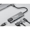 Miniatyrbild 4 av 4: Multifunktionsadapter - EQUIP - 133489 - HDMI 4K/30Hz - Gigabit LAN - USB 3.2 Gen1 - USB PD 100W