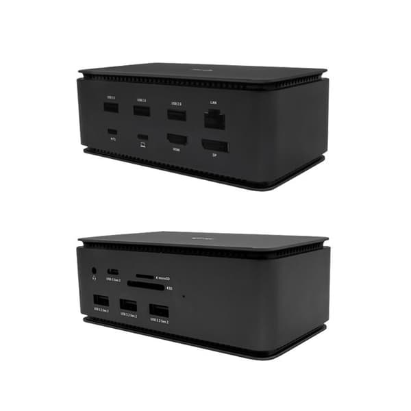 USB-dockningsstation - i-Tec - USB4DUAL4KDOCKPD - 10 Gbit/s - Kompatibel med Windows - Svart