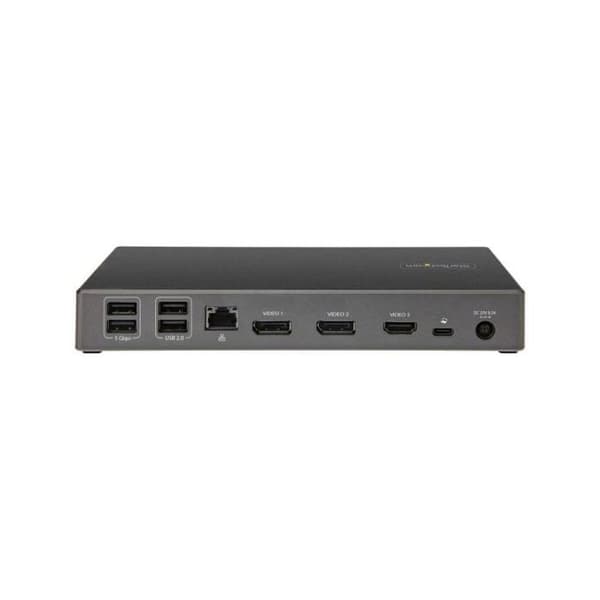 USB-hubb - Startech - DK31C2DHSPDUE - 3 portar - 4K Ultra HD - Svart