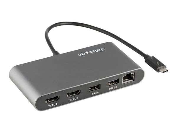 Dock USB - Startech - TB3DKM2HDL - HDMI 4K 60Hz - 2x USB-A - Thunderbolt 3