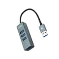 Miniatyrbild 1 av 3: USB-hub 4 portar - NANOCABLE - 10.16.4402 - USB 3.0 - Grå - Enkel installation