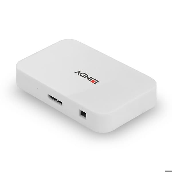 LINDY Basic USB 3.0 hubb - 4 portar - Vit