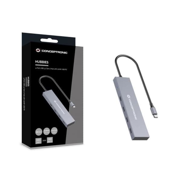 CONCEPTRONIC HUBBIES14G HUB &amp; HUB USB 3.2 GEN 2 (3.1 GEN 2)