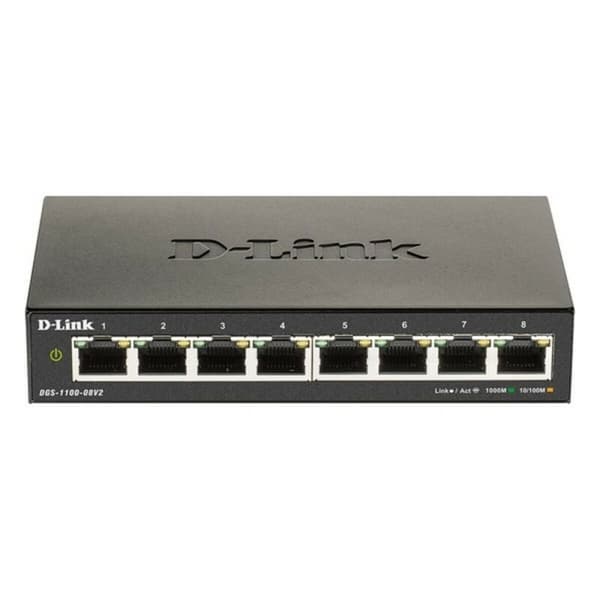 Switch D-Link DGS-1100-08V2/E 8xGbE Svart