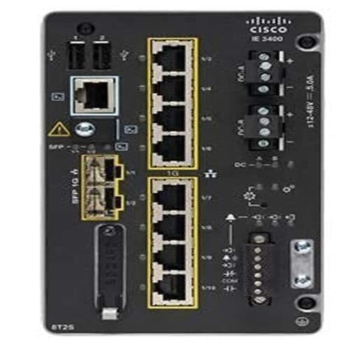 8 x 10/100/1000 + 2 x Gigabit SFP hanterad switch, DIN-skena montering, DC-strömförsörjning.