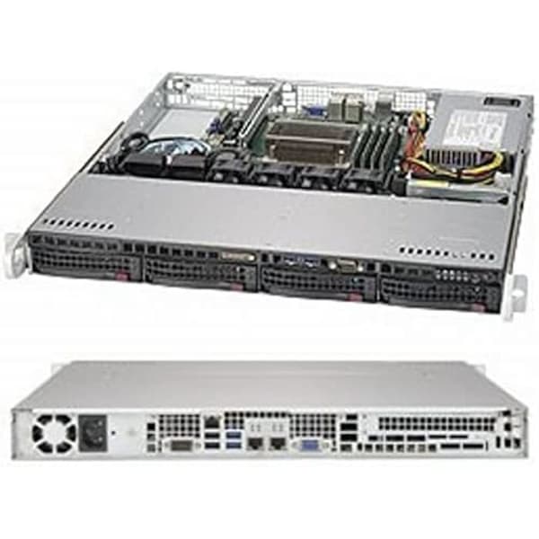 Supermicro SuperChassis 813MFTQC-350CB2 Stativ Svart 350 W