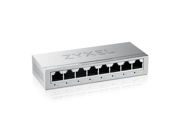 Zyxel GS-100 series GS-108B - Versio 5 - Kytkin - Hallitsematon - 8 x 10/100/1000 - Työpöytä, seinäasennettava