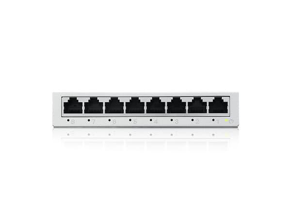 Zyxel GS-100 series GS-108B - Versio 5 - Kytkin - Hallitsematon - 8 x 10/100/1000 - Työpöytä, seinäasennettava