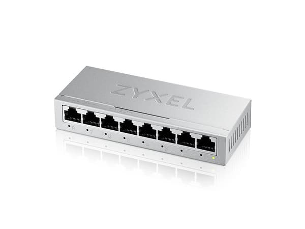 Zyxel GS-100 series GS-108B - Versio 5 - Kytkin - Hallitsematon - 8 x 10/100/1000 - Työpöytä, seinäasennettava