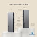 Miniatyrbild 2 av 4: Dock Thunderbolt 4 - SATECHI - Satechi Dock - Laddning 96W - 4 skärmar 4K - 12 portar
