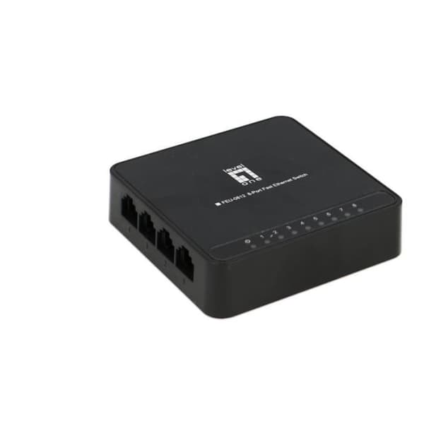 8 portar 100 Mbps Ethernet-switch Ministorlek. Nätdriven. För router, modem, enhet eller datadelning.