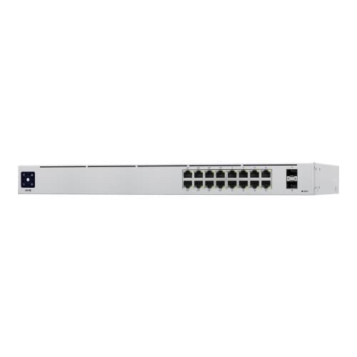 Ubiquiti UniFi Switch USW-16-POE - switch - 16 portar - Administrerad - rackmonterbar Silver