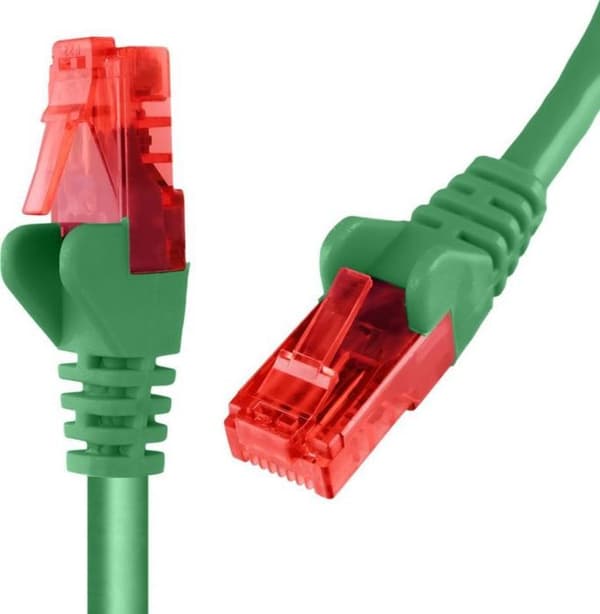 Switch - hub ethernet - injektor Spacetronik - KRJ6UUG1250 - Kabel RJ45 CAT 6 U/UTP AWG24 grön 25m