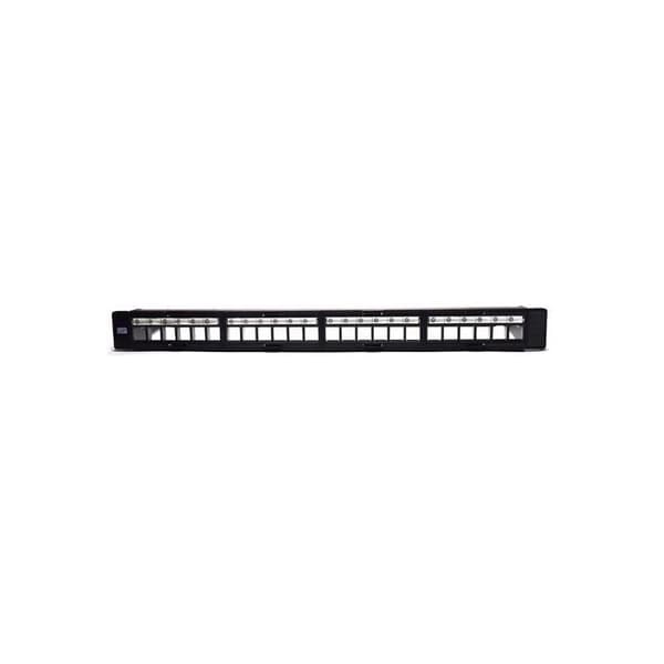 Switch - hub ethernet - injektor Pw - WPC-PAN-BUP24 - WP Patch Panel 24 portar UTP Cat. 5e/6/6e Svart