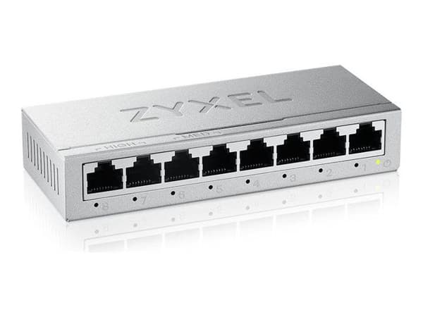 Switch Ethernet - ZYXEL - GS105B - 5 portar - Metall - QoS