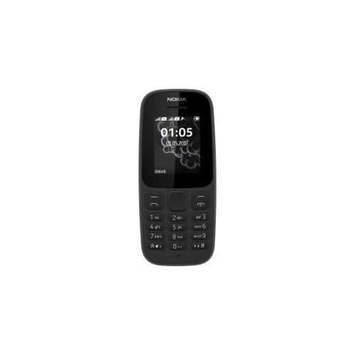 Mobiltelefon - Nokia - 105 - 4,57 cm - 73 g - Svart